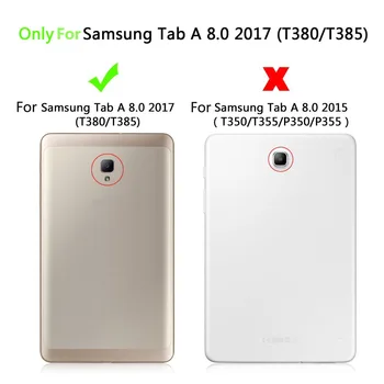 Odstranite Brezžično Tipkovnico Bluetooth Primeru Pokrovček za Samsung Galaxy Tab A 8.0 2017 SM-T380 T380 T385 s Screen Protector Film Pero