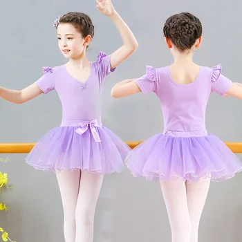 Otrok Balerina Balet Krilo Tutu Ples Gimnastika Leotard Obleka za Dekleta Plesne Kostume Ples Obleke Plesalka Oblačila Sklop