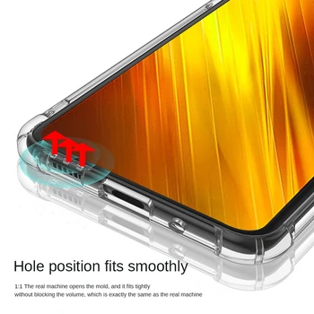 Poco x3 capa, zračna Blazina Primeru za Xiaomi poco x 3 nfc Primeru anti-shock telefon kritje pocofone x3 f3 primeru za pocophone x3 f3 NFC Pokrov