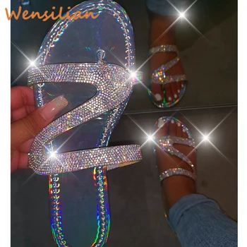 Poletje Bleščice Sandali Za Ženske, Ženske Ženska Flip Flops Mehkega Jelly Plaži Čevlji Sandalia Feminina Sandales Femme 2021