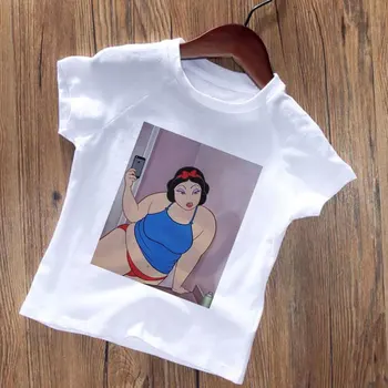 Poletje Otroci Majica Zabavno, Smešno Princesa T Shirt Girls Moda Priložnostne Fant Tshirt Harajuku Korejski Design Krog Vratu T Shirt Za Otroke