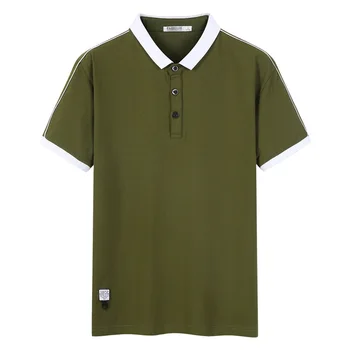 Polo Majica s kratkimi rokavi Moški 2020 Poletje Trdna Zavoj navzdol Ovratnik Tshirt Golf Tenis Polos Priložnostne Harajuku Oblačila Camisa Masculina blagovne Znamke Vrhovi