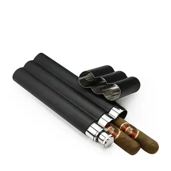Prenosni Cigar Cevnim Držalom Cigar Primeru Kot Nalašč Pregame Cigar Bučko Combo Imetnik Groomsmen Posoda Orodje Darilo Tobak Humidor