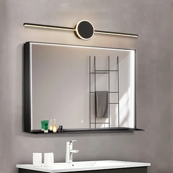 Preprost sodobni led ogledala žarometov kopalnica kopalnica ogledalo kabinet lahka nepremočljiva anti-fog lučka ličila ogledalo luči