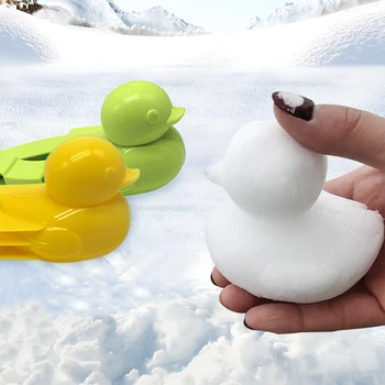 Raca v obliki Snežaka Posnetek Pozimi Plastičnih Plaz Maker Posnetek Otroci Outdoor Pesek, Sneg Žogo Plesni Igrače Boj Igrača za Otroke, Naključno