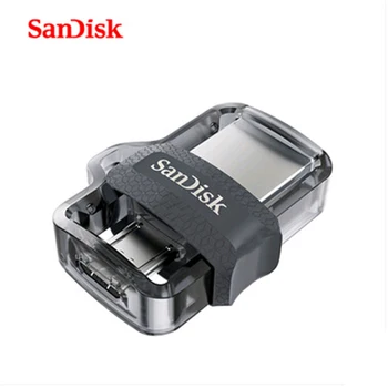 Sandisk Extreme USB Flash Disk 64GB 128GB 16GB 32GB Dual OTG Pen Drive Visoka Hitrost Pomnilniški U Disk Micro USB3.0 Kartico SDDD3