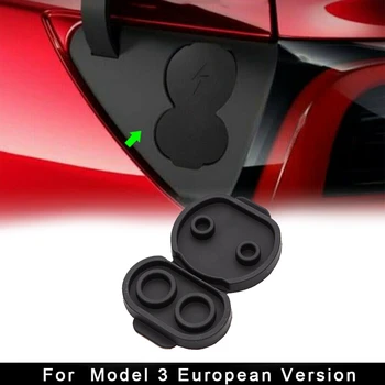 Silikonski Polnjenje Vrata Nepremočljiva Dustproof Zaščitni Pokrov za Tesla Model 3 2017-2020 Model Y-Eur Različica
