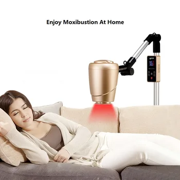 Smart Moxibustion Moxa,Brezdimni,Sef,Fireless Doma Slog Rdeča LED Luč Naprava Za 360 Stopinj Vrtljiv Šampanjec