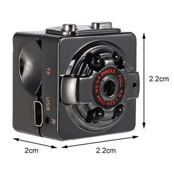 SQ8 HD 720P/1080P Mini Kamere w/Nosilec Šport DV Non-svetlobo, Nočno Vizijo Kamere, Zaznavanje Gibanja Mini Metal Video Snemalnik, Kamera