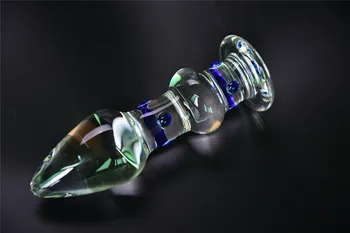 Stekla Pyrex Analni čep dildo umetni penis kristalno analni noge rit prostate masaža masturbirajo adult Sex igrača za ženske moški gay