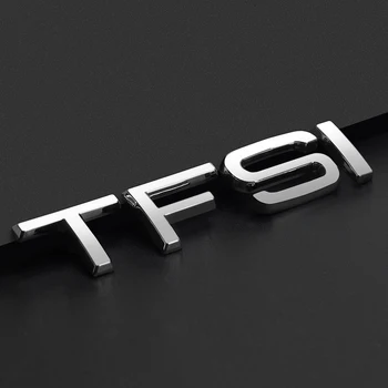 TFSI A3 A6 A6L A8L Črke Logotip Prtljažniku Avtomobila Nalepke Rep Kovinski Simbol Za Audi A1 B9 C5 C6 C7 TTS S4 S5 S6 S7 SQ5 V7 Dodatki