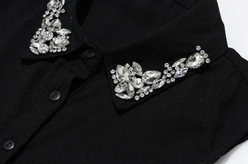 TWOTWINSTYLE Mozaik Beading Diamond Kravato, Za Ženske River Priložnostne Beli Dodatki Žensk Modi Nova Oblačila 2020