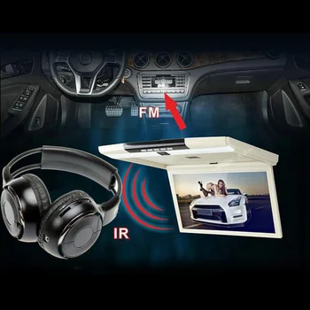 Univerzalni IR Ir Slušalke Brezžične Stereo Avto Slušalke Slušalke Dual Channel Slušalke Združljive z Večino Zvočnih Naprav