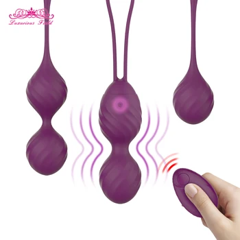 Vaginalne Zaostritev Uresničevanje Keglove Kroglice Brezžični Vibrator z vibriranjem jajca Silikonski Vaginalne Žogo G Spot Vibrator Sex Igrača za Ženske