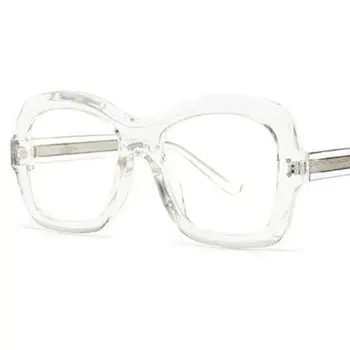 Velike Črne Oči Očala Okvirji Za Ženske Modni Očala Očala Brez Dioptrije Oranžna Očala korejski Luksuzni Oblikovalec