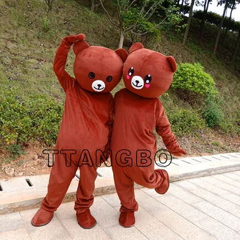 Vroče Prodaje rilakkuma nosijo Kostume Risanka Maskota Cosplay Carnival Party animal Film Jumpsuit Uspešnosti