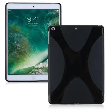 X Line Mat TPU Silikonski Gel Zaščitna Kožo Nazaj Primeru Zajema Torbica Silikon Rokav Vrečko Za Apple iPad z 9.7 2018 2017 Zraka Tablet