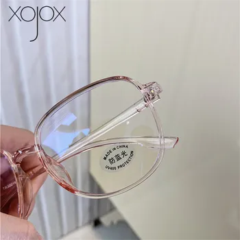 XojoX Anti Modra Svetloba Očal Okvir Ženske Modni TR90 Očala Okvir Moških Računalnik Očala Pregleden Optičnih Očal