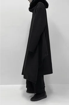 Yamamoto veter cape moške temne in lep dizajn windbreaker 2020 nove mid-dolžina moške in ženske