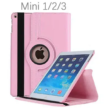 Za iPad Mini 1 2 3 Primeru 360 Stopinj Vrtljivo Flip PU Usnje Stojalo Primeru Cover Za iPad Mini 2 3 7.9