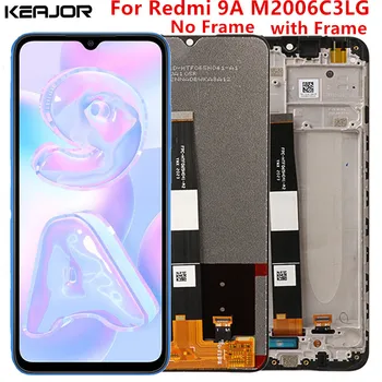Za Redmi 9A Lcd Zaslon Preizkušen Zaslon Lcd +Touch Screen Zamenjava z okvirjem za Xiaomi Redmi 9A 9 M2006C3LG 6.53 palčni Črna