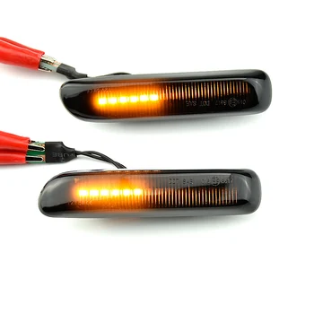Zaporedno Utripajoče LED Vključite Signal Strani Marker Luči Za BMW Serije 3 E46 Limuzina Coupe Imetniki Zamenljivih 1997-2001