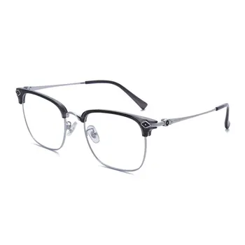 Čistega Titana Očal Okvir Polno Platišča Očala z Spomladanski Tečaji Unisex Kratkovidno Očala Nov Prihod Očala