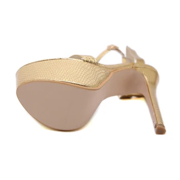 Ženske čevlje 2020 pomlad novo zlato platformo ultra visoke pete sandala plus velikost Moda modni brvi čevlji Avto Show Ženski Sandali